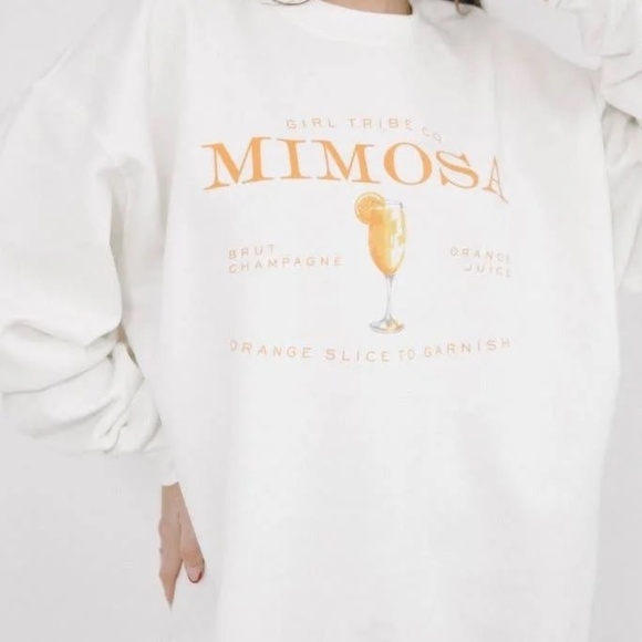 Mimosa Crewneck Sweatshirt NWOT - Picture 1 of 1